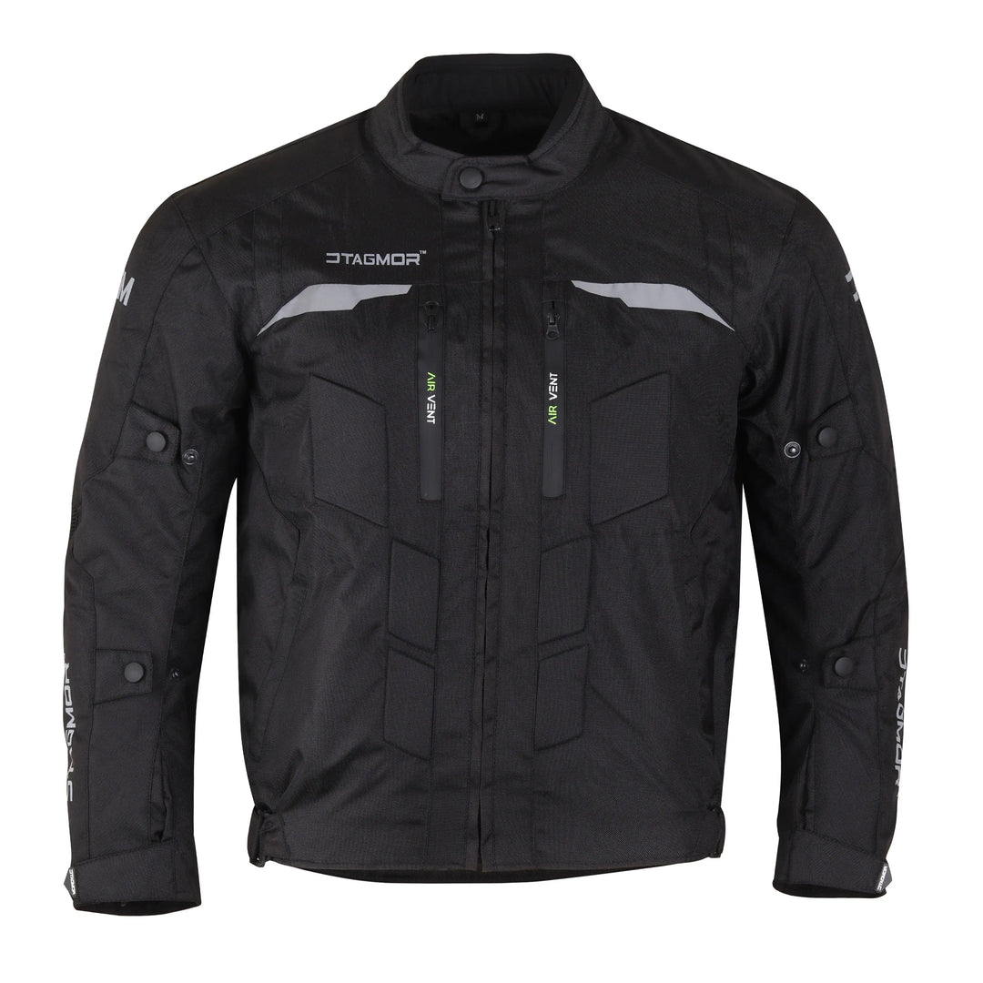 Orlando 7.8 Motorcycle Black Jacket#color_black-full