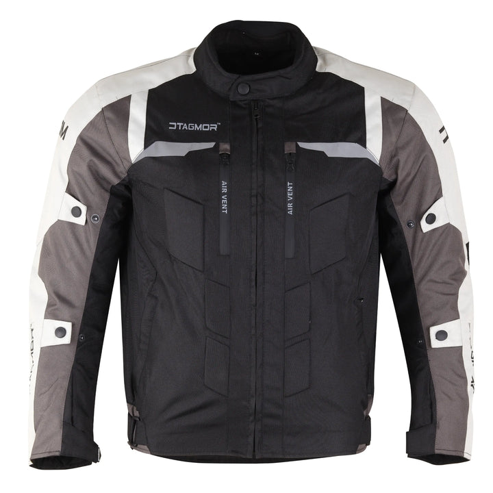 Orlando 7.8 Motorcycle White-Black Jacket#color_white-black