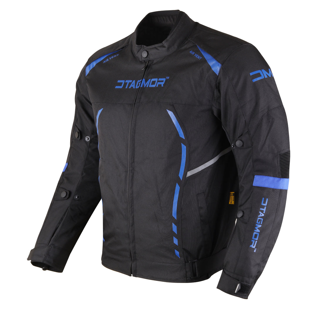 Atlanta 1.2 Motorcycle Jacket#color_blue-black