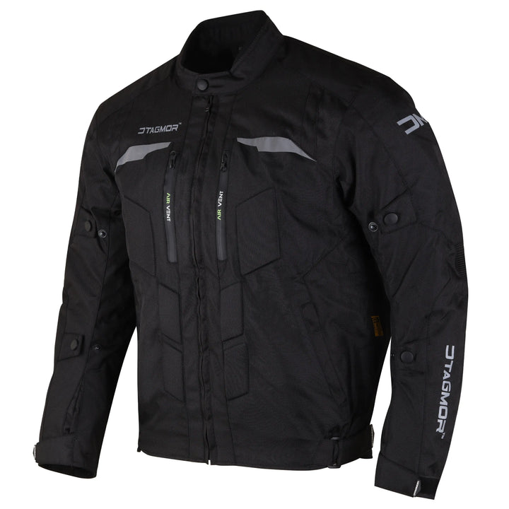 Orlando 7.8 Motorcycle Black Jacket#color_black-full