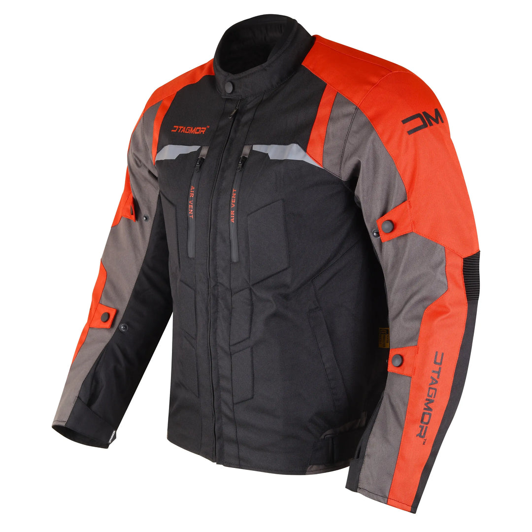 Orlando 7.8 Motorcycle Red-Black Jacket#color_red-black