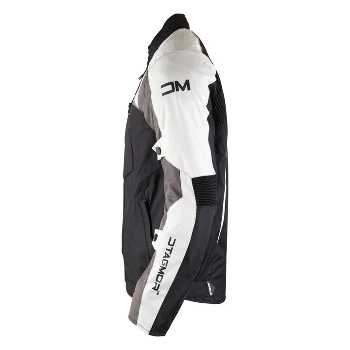 Orlando 7.8 Motorcycle White-Black Jacket#color_white-black