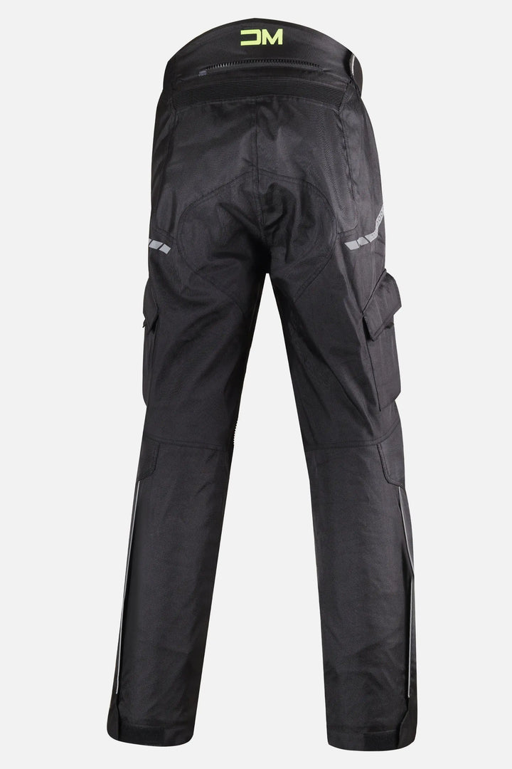 Motorcycle black Pant With Armor- Riding Jeans#color_fluorescent-green-black