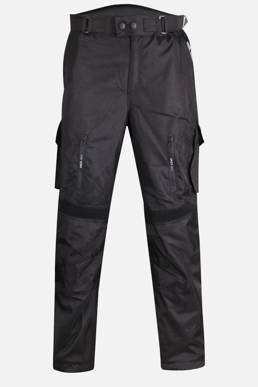 Motorcycle black Pant With Armor- Riding Jeans#color_black-full